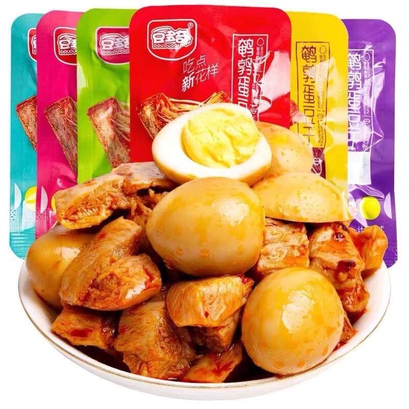 鹌鹑蛋豆干整箱独立小包装素肉豆腐干解馋休闲小零食品