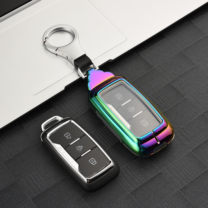 奇瑞凯瑞X3钥匙套X5/E3/V3全包C3R捷途X70S凯瑞K60钥匙包金属壳扣