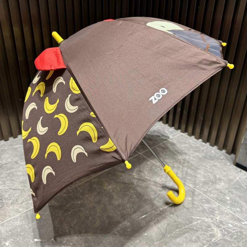 新2024日系卡通儿童长柄雨伞手动幼儿园中小童轻便可爱安全晴雨伞