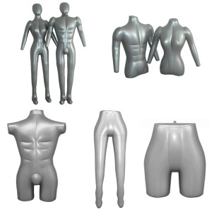 充气人体模型模特服装店模特道具女全身带头带手人体橱窗展示 充