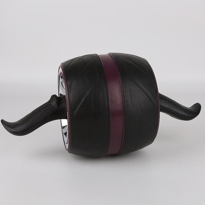 健腹轮回弹电镀款腹肌轮健身收腹滚轮家用回弹健腹器静音轮