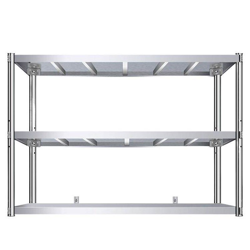 不锈钢置物架壁挂墙架商用饭店厨房挂墙层架收纳墙壁架子墙上货架