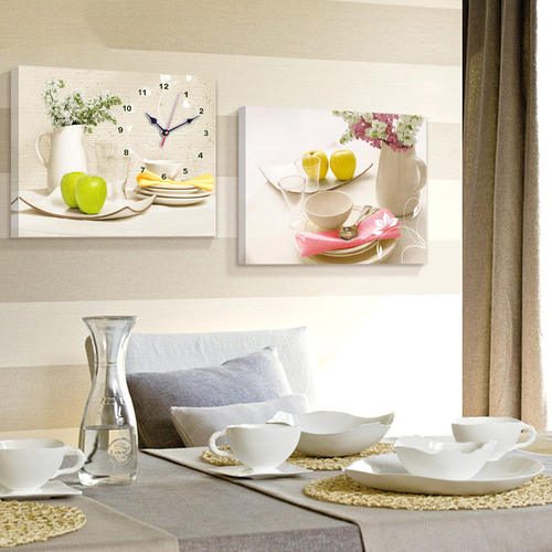 现代简约客厅餐厅装饰画沙发背景墙免打孔挂画电表箱遮挡钟表壁画