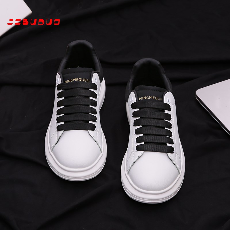 男鞋2025春秋季新款厚底小白鞋轻便透气增高板鞋潮运动休闲鞋子女