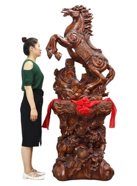 马摆件落地马到成功客厅办公室公司酒店乔迁大工艺礼品摆饰开