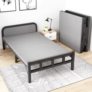 折叠床单人床一米二成人家用简易办公室午休铁床宿舍硬Y板床行军