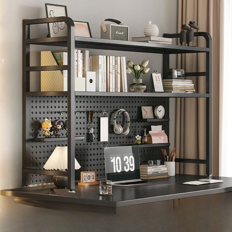 桌面置物架学生学习书桌台面收纳架电脑办公桌上多层洞洞板小书架,收纳整理,收纳洞洞板,淘宝优惠券,粉丝福利购,淘宝优惠卷