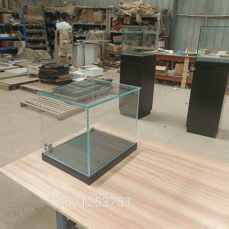 玻璃罩高档小型桌面饰品玻璃展示柜珠宝首饰台面精品陈列柜子定制