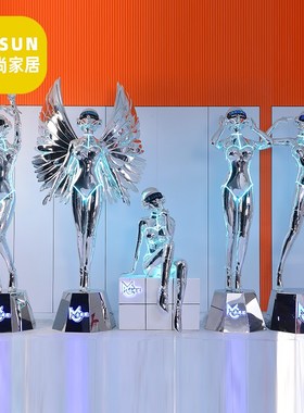 空山基落地大摆件机械姬科技人物雕塑酒大唐店会所酒吧KTV装饰品