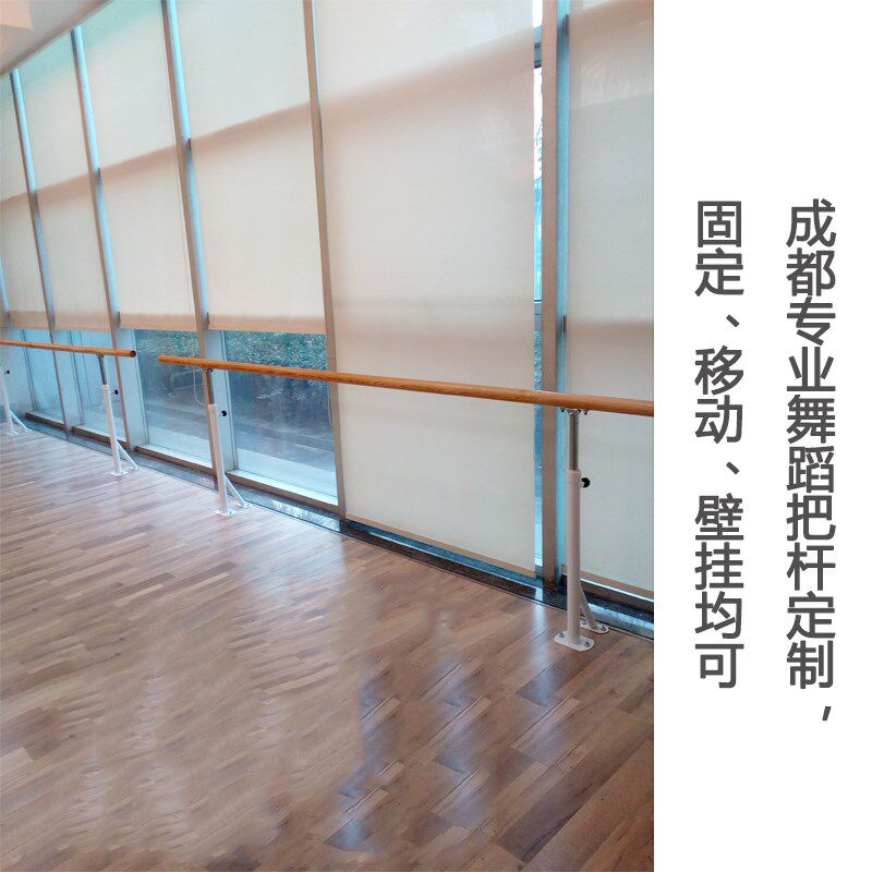 成都舞蹈房固定升降式儿童舞蹈把杆家用移动式压腿U杆成人专业扶