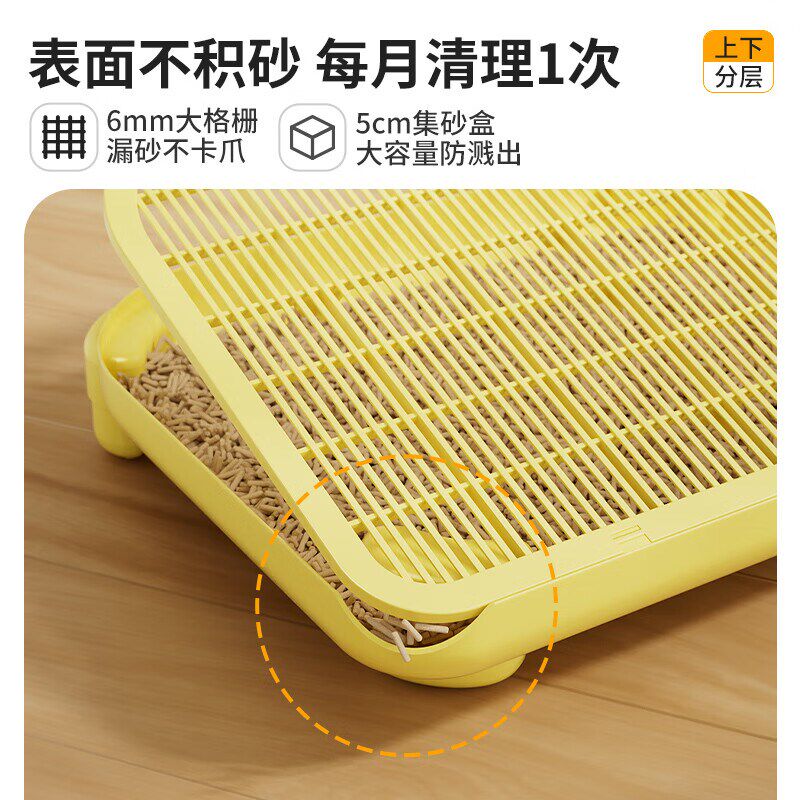 猫砂垫防带出外溅出双层大号控砂台猫砂盆集砂垫可水洗猫厕所垫子