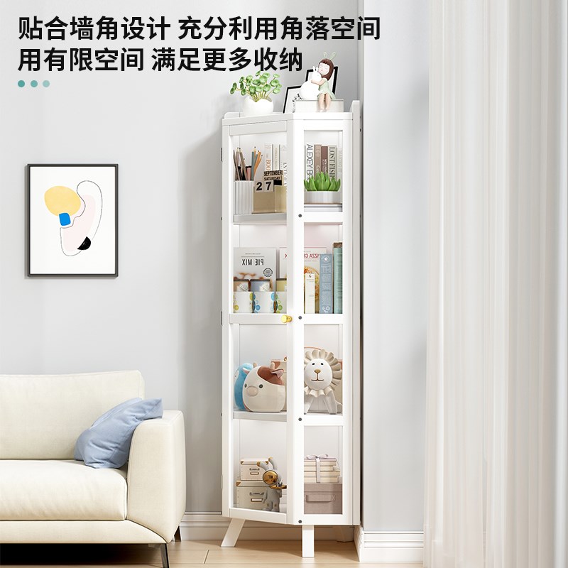 转角柜置物架扇形墙角柜墙边三角柜边角收纳落地柜客厅卧室拐角柜