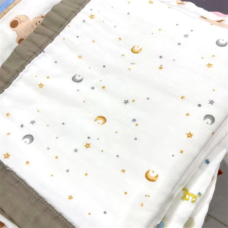 柔软四层竹棉纱布儿童幼儿园 单人夏凉被盖毯120*150/150*200