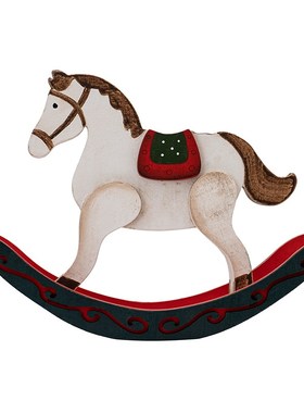 圣诞节装饰品摇摇木马摆件橱窗场景布置房间氛围节日礼物礼品