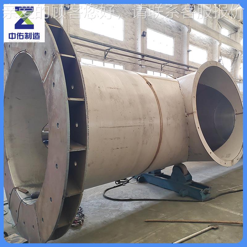 不锈工钢预300埋管厂家加生产型大烟囱埋管道316L2预205法兰焊接