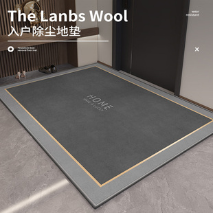 轻奢风入户地垫耐脏可裁剪升级加厚水晶绒家用玄关地毯 2023年新款