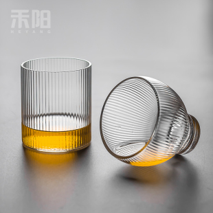禾阳玻璃杯加厚耐热家用大号水杯茶杯花茶杯耐高温防爆高硼硅玻璃