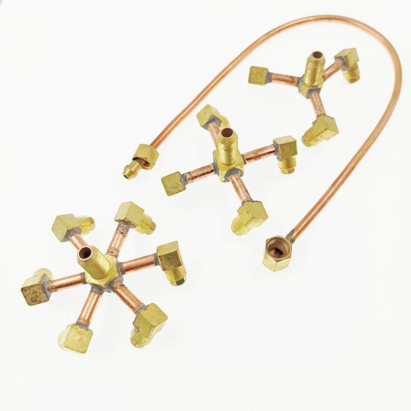 商用液化气旋风炉头配件中高压煤气灶猛火炉炉芯喷头6爪燃烧铜管