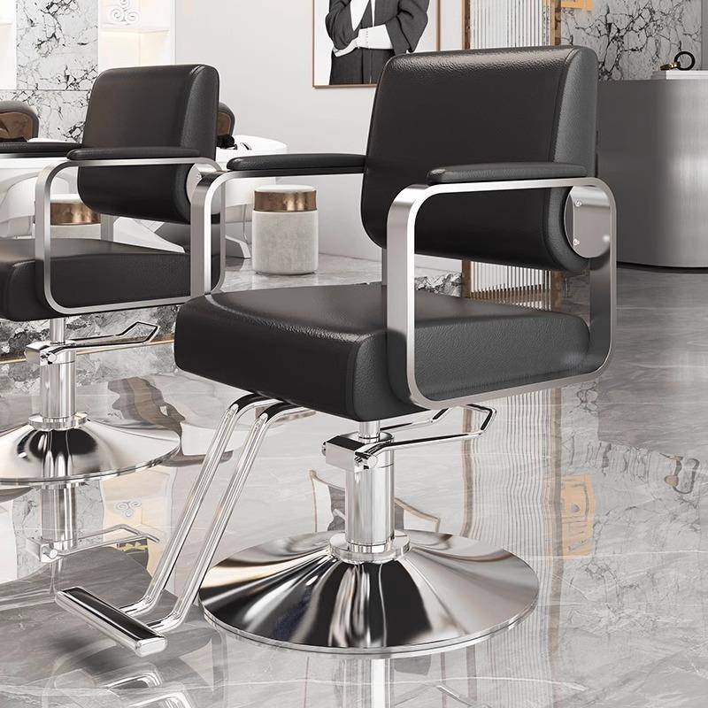 网红椅理发椅子可放倒旋转美发椅子美发店烫染区发廊专用剪发椅子