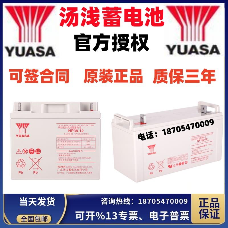 汤浅铅酸蓄电池NP12V7A12A17.2A18A24A38A40A65A100A120AHUPSEPS