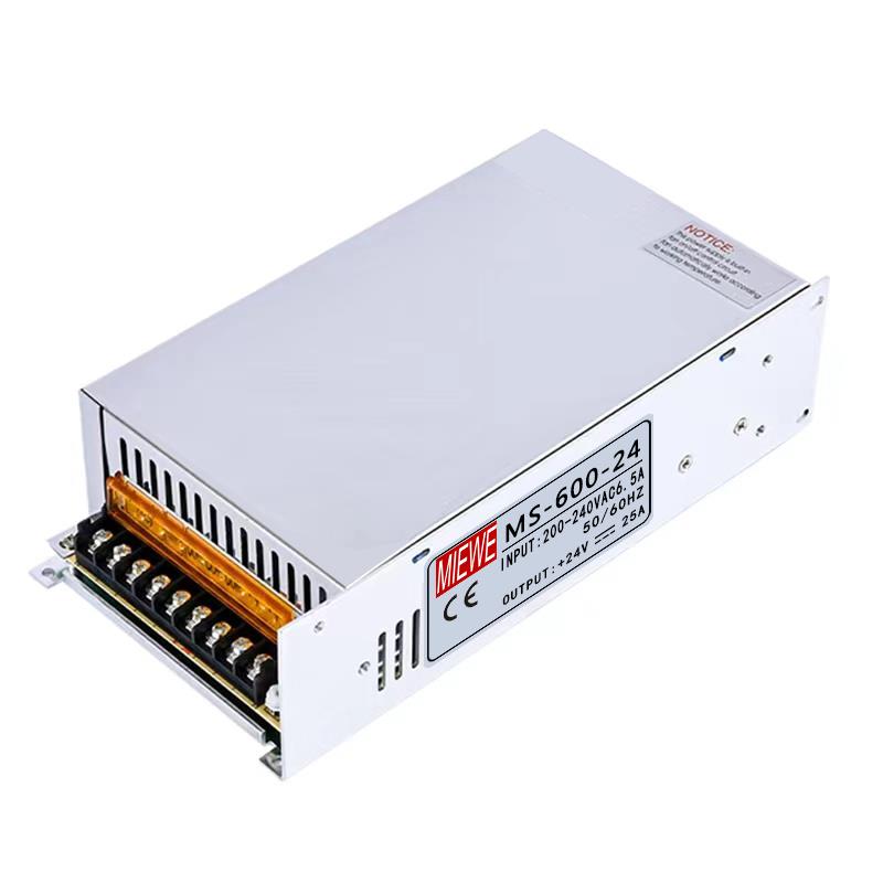 明伟开关电源S-600-24/500-12V40A/24V20A/36V/48V10A直流800W24V