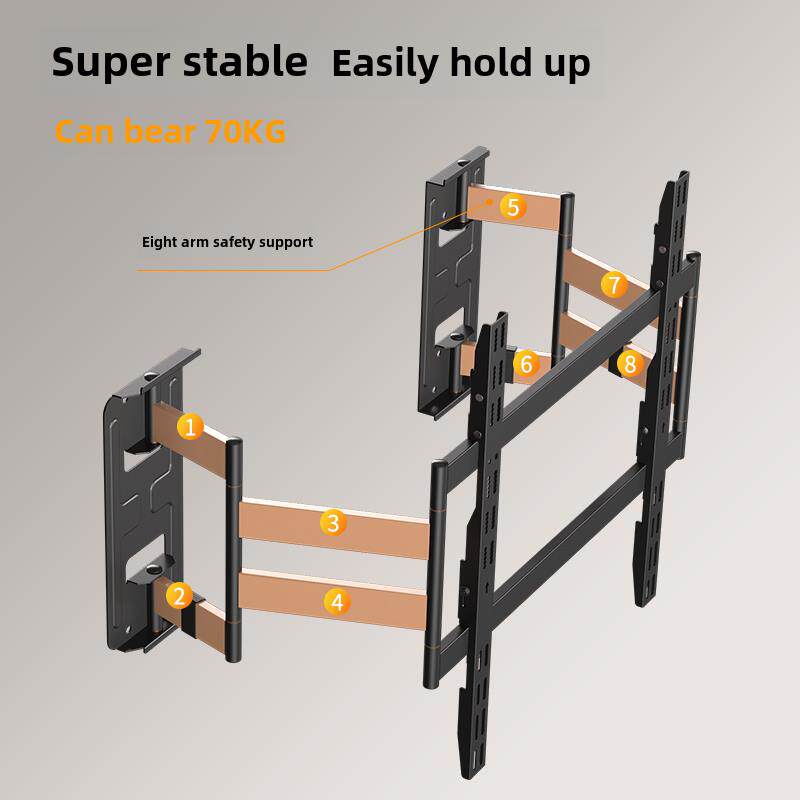 Carloqi Ts100Max电视吊架旋转伸缩电视支架壁挂式Ts90可拉伸万能