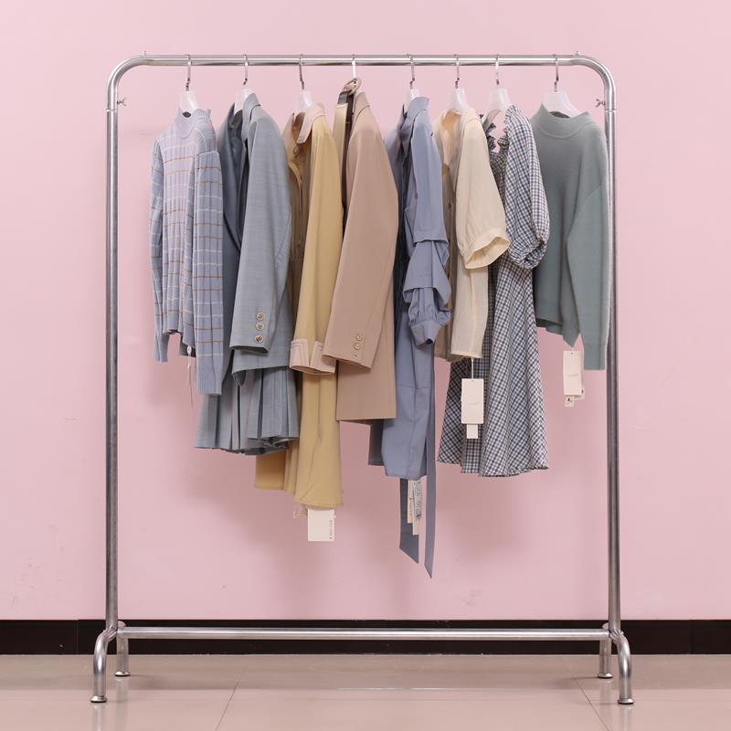 简易婚纱架落地水管晾衣架服装店展示架男女装挂衣架室内外晾晒架