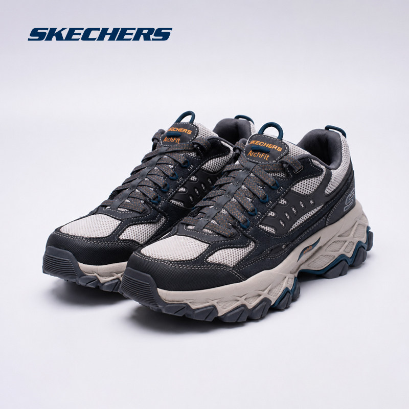 skechers斯凯奇男鞋厚底老爹鞋秋季新款休闲运动鞋城市户外跑步鞋