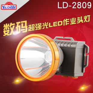 探照灯10瓦户外防水夜钓钓鱼 依朗迪4625强光led头灯充电20W头戴式
