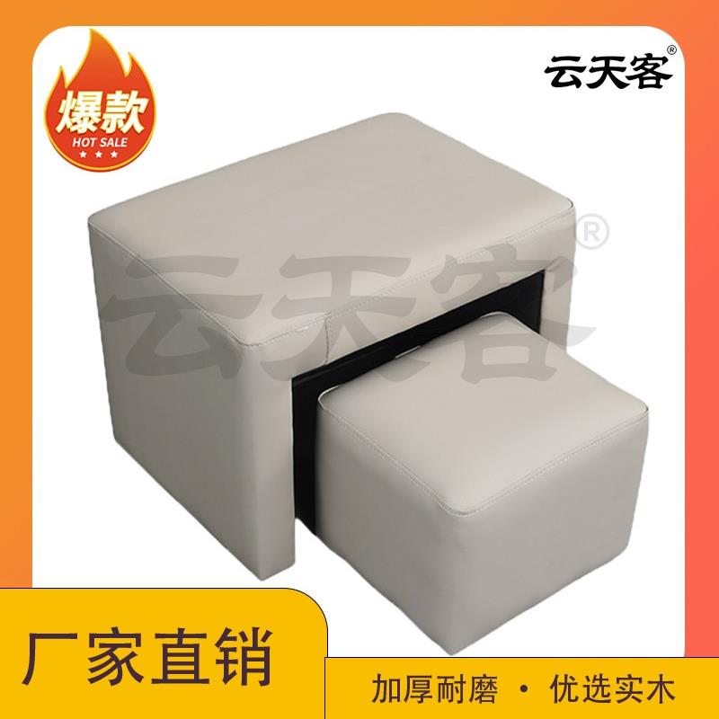 美甲脚凳美甲店做脚子母凳沙发技师凳修脚放脚凳子理发店顾客专用