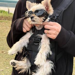 狗狗背带宠物外出骑行猫咪狗狗专用胸前背包约克夏小型犬骑行装备