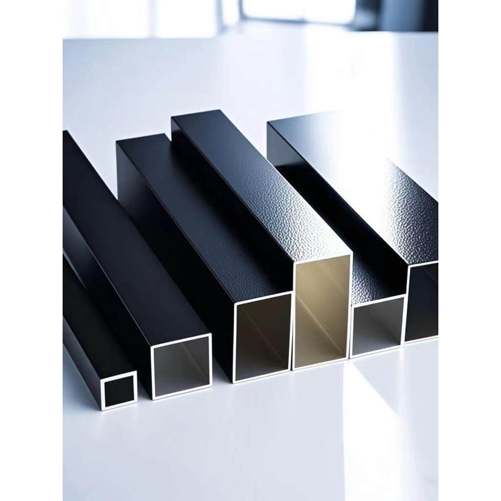 黑色铝合金方管20x25x30x40x50x60x80x100铝方管铝方通型材铝格栅
