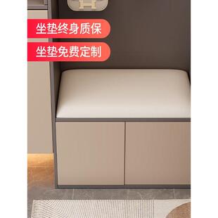 定制猫抓皮卡座软包换鞋凳坐垫定做墙围靠背家用餐厅椅垫玄关皮垫