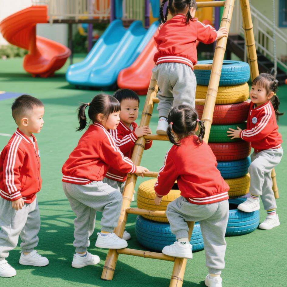 幼儿园专用竹梯防腐耐用无毛刺户外攀爬梯子演出道具毛竹梯子包邮
