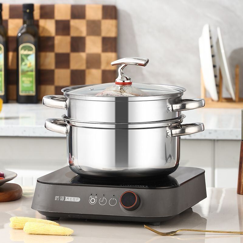 汤锅特厚201不锈钢煲家用