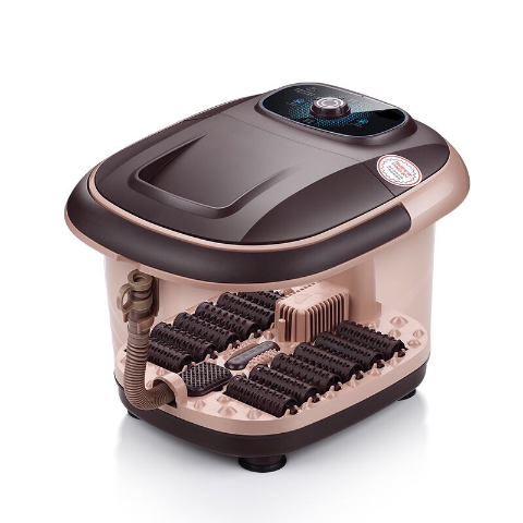 通电足浴盆脚动洗脚盆机械按摩加热泡脚桶足疗机家用恒温深桶