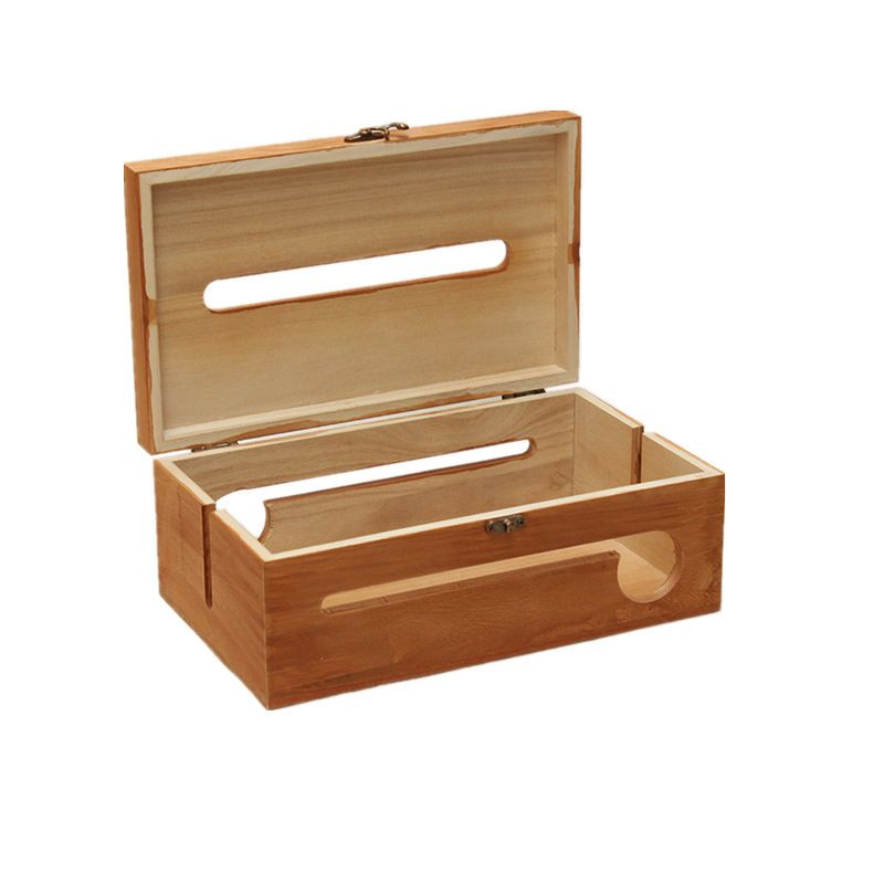 实木创意插座板电源线收纳