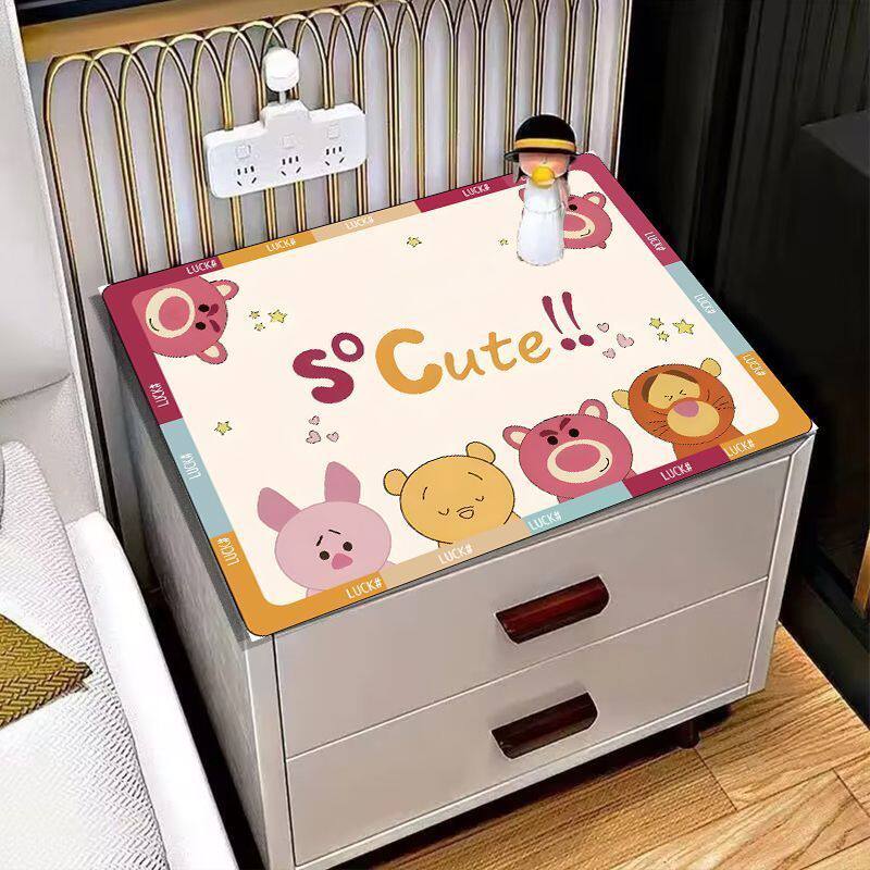 桌面垫床头柜盖垫卡通柜面垫洗衣机盖布防水防滑免洗万能盖可裁剪