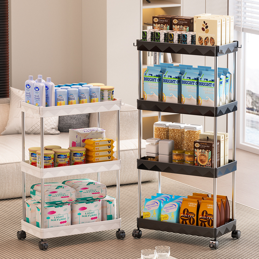 置物架小推车架子放杂物多层收纳用具宿舍收纳夹缝置物架窄款