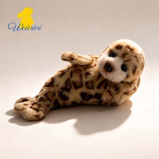 weivivi毛绒玩具侧卧小海豹可爱陪伴柔软玩偶生日礼物安抚娃娃