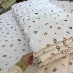 午睡夏凉被儿童棉被春秋被芯115x140cm 定制棉絮幼儿园小薄被夏季