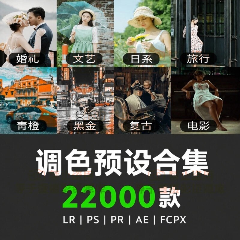 多风格调色预设合集超22000款