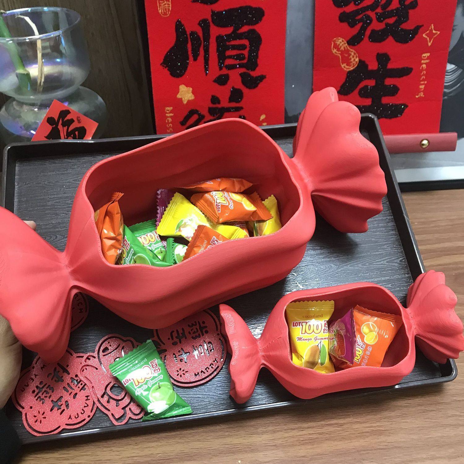 马年大吉春节糖果盒3D打印创意零食收纳盒年货如意新年氛围感,收纳整理,食物收纳盒,淘宝优惠券,粉丝福利购,淘宝优惠卷
