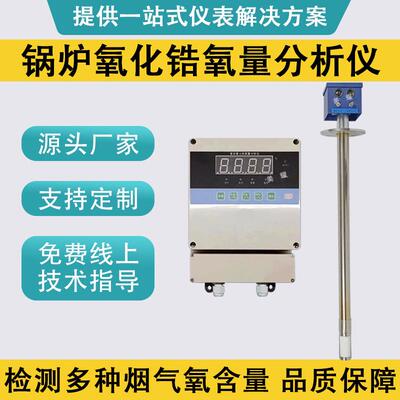 氧化锆氧量分析仪锅炉烟气氧含量分析仪直插式
