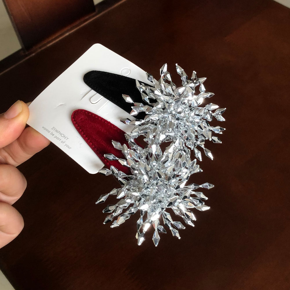 复古闪闪水晶串珠流苏烟花BB夹女前额碎发侧边夹时髦吸睛发夹配饰,饰品/流行首饰/时尚饰品新,发饰,淘宝优惠券,粉丝福利购,淘宝优惠卷