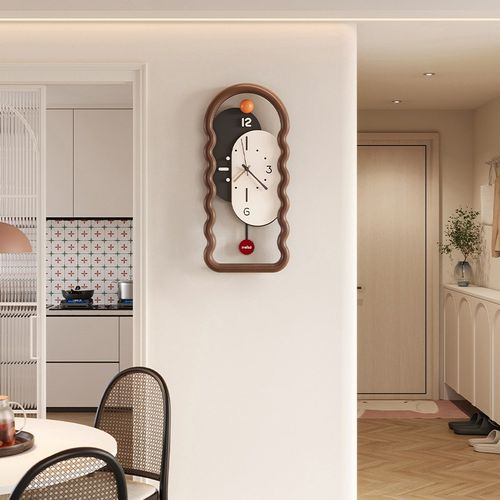 艺术静音钟表挂钟客厅22新款表现代时尚家用创意时钟挂墙钟