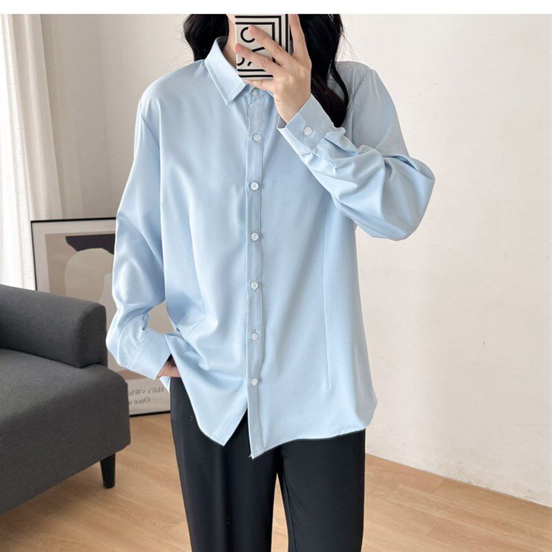 加肥300斤240特大码胖mm长袖衬衣女春I秋职业工装工作服200白衬衫