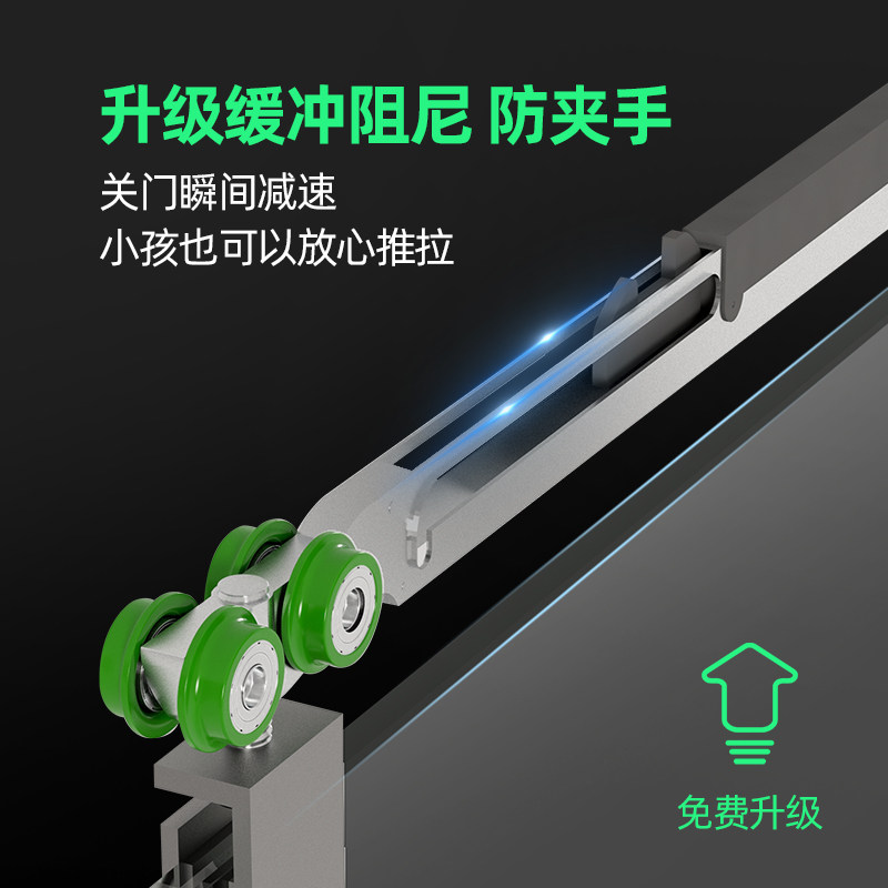 一字型极简淋浴房隔断卫生间玻璃门洗澡间浴屏浴室推拉门干湿分离