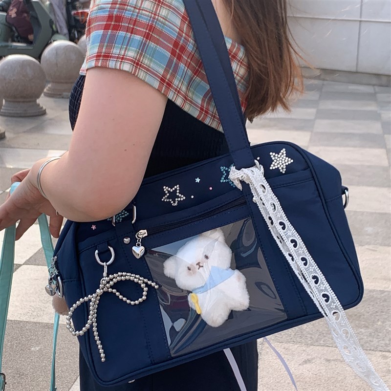 制服痛日系JK痛包小食量学院风大容量日常通勤娃包单肩斜跨尼龙