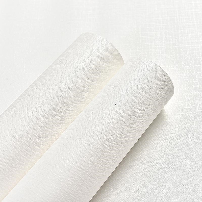 简约现代素色亚麻自粘墙纸卧室客厅餐厅背景墙高级感装饰壁纸